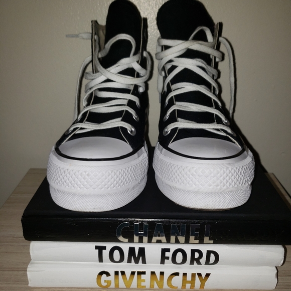 chuck taylor all star canvas platform high top black